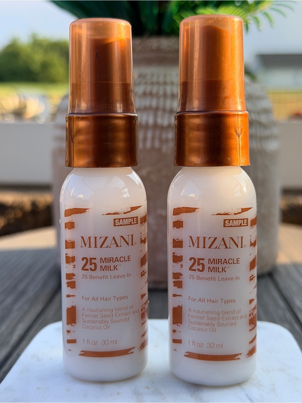 Mizani 25 Miracle Milk Leave-In Conditioner Travel Size / Sample 1 fl oz 2-Pack